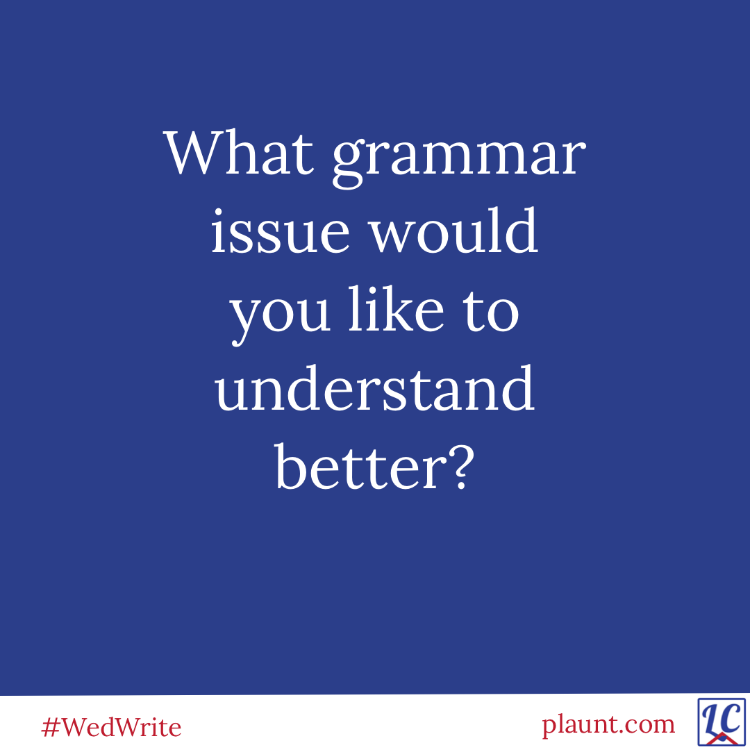 What grammar issue would you like to understand better?